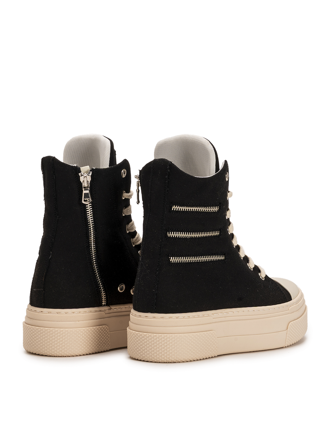 CALIPSO 300 ZIPLINE – Black High-Top Sneakers