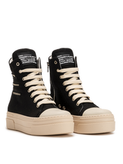 CALIPSO 300 ZIPLINE – Black High-Top Sneakers