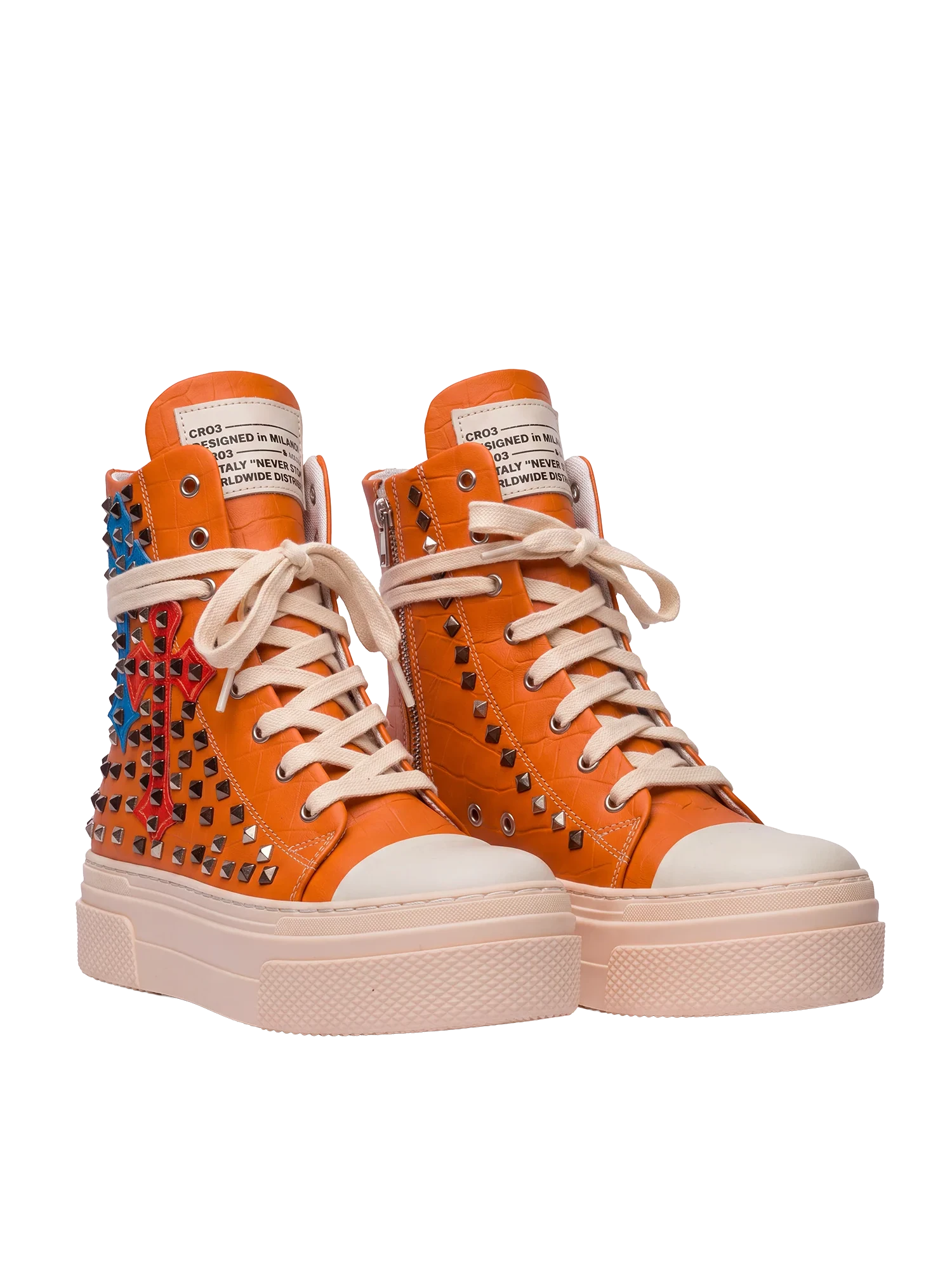 CALIPSO COCO — Orange mit Kreuzen und Nieten
