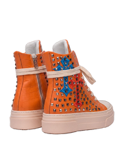 CALIPSO COCO — Orange mit Kreuzen und Nieten