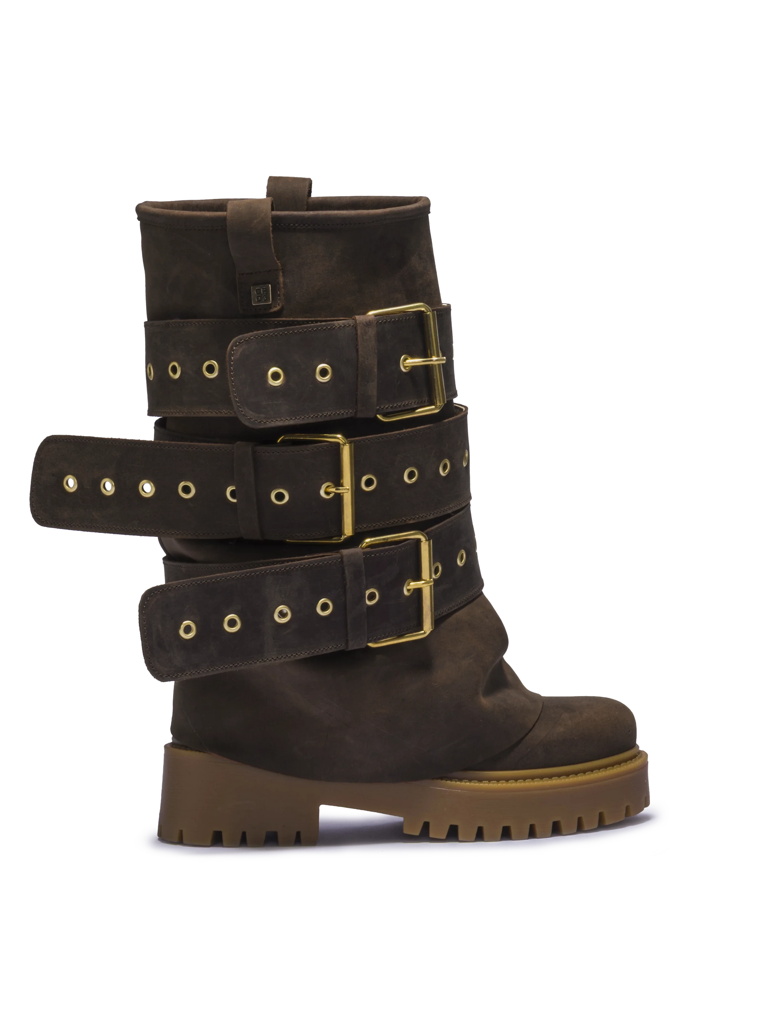 CHUNKY – Edizione Cintura Nubuck Marrone Scuro
