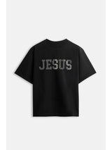 CR03 T-Shirt Gesù Strass – Edizione Nera