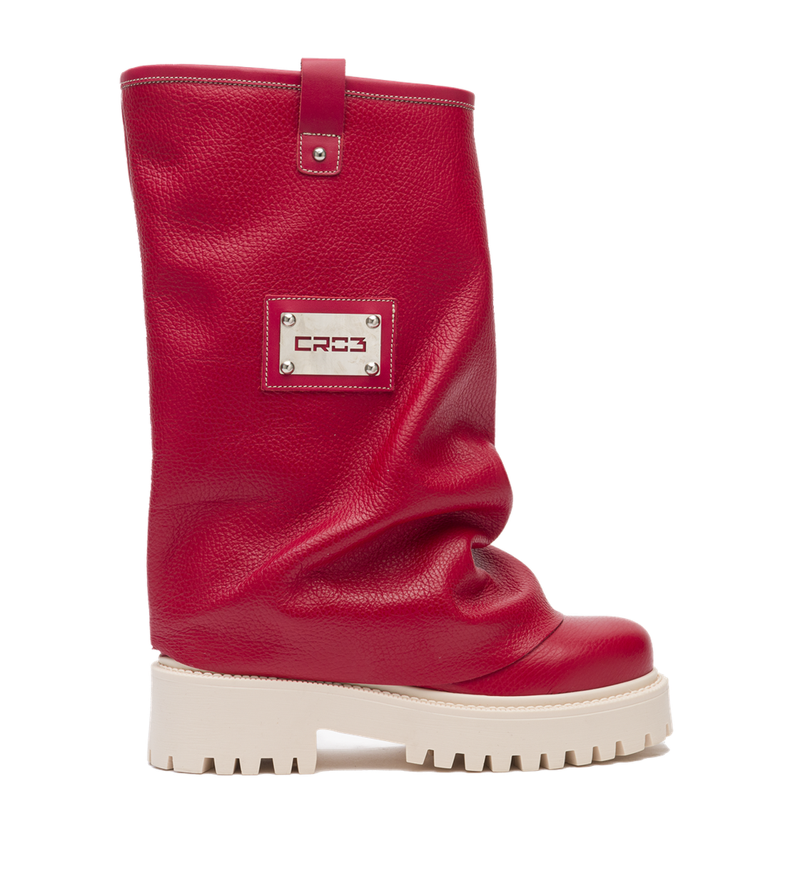 CHUNKY – Leather Boots Red-Sneaker-CRISTIANZEROTRE