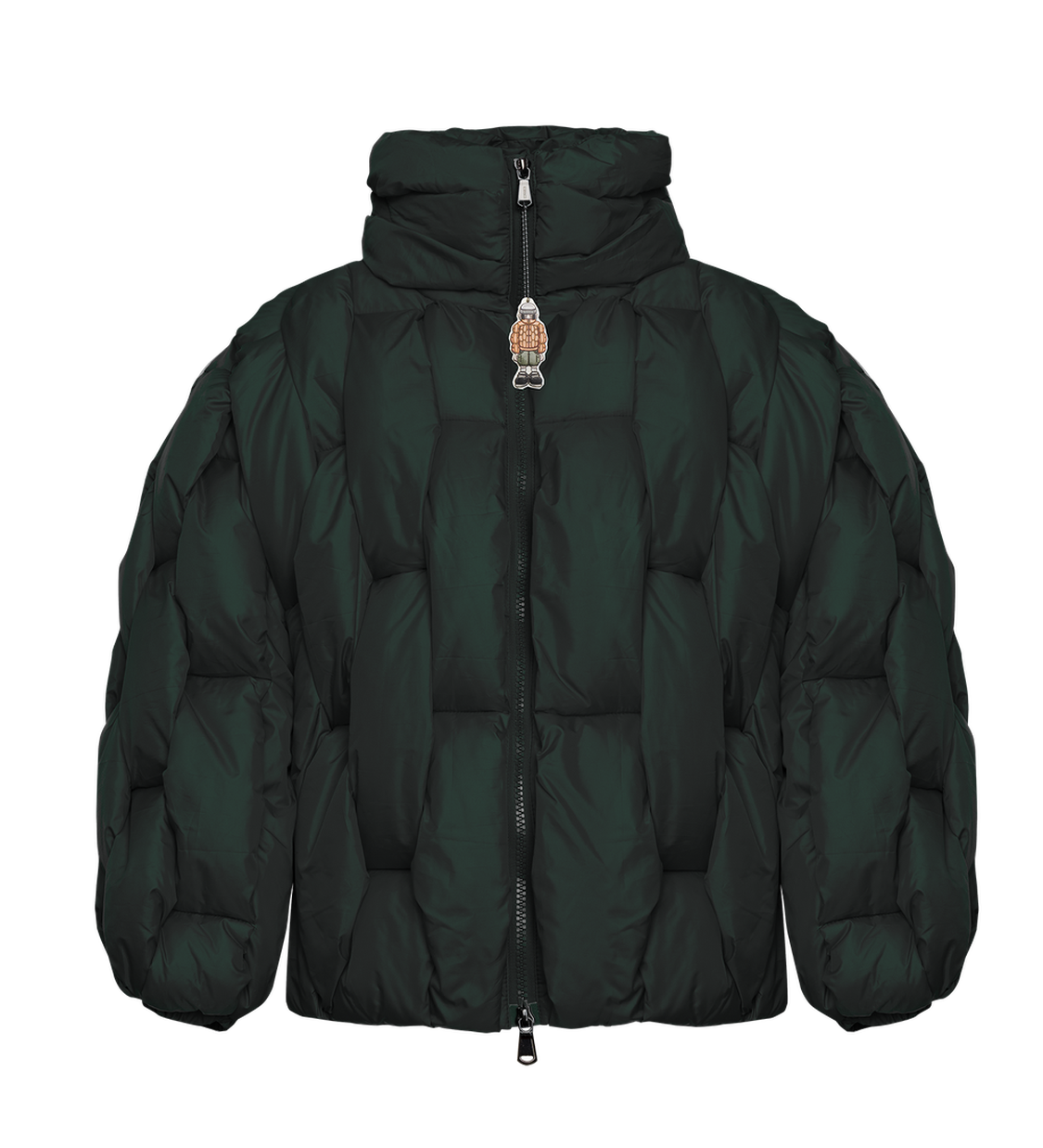 Glacier Puffer – Green Weave-Outwear-CRISTIANZEROTRE
