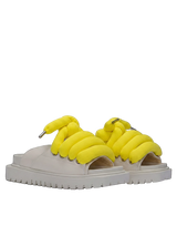 Sandale — Cuir crème — TB Jaune