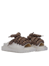 Sandalo — Pelle crema — LT Leopardato