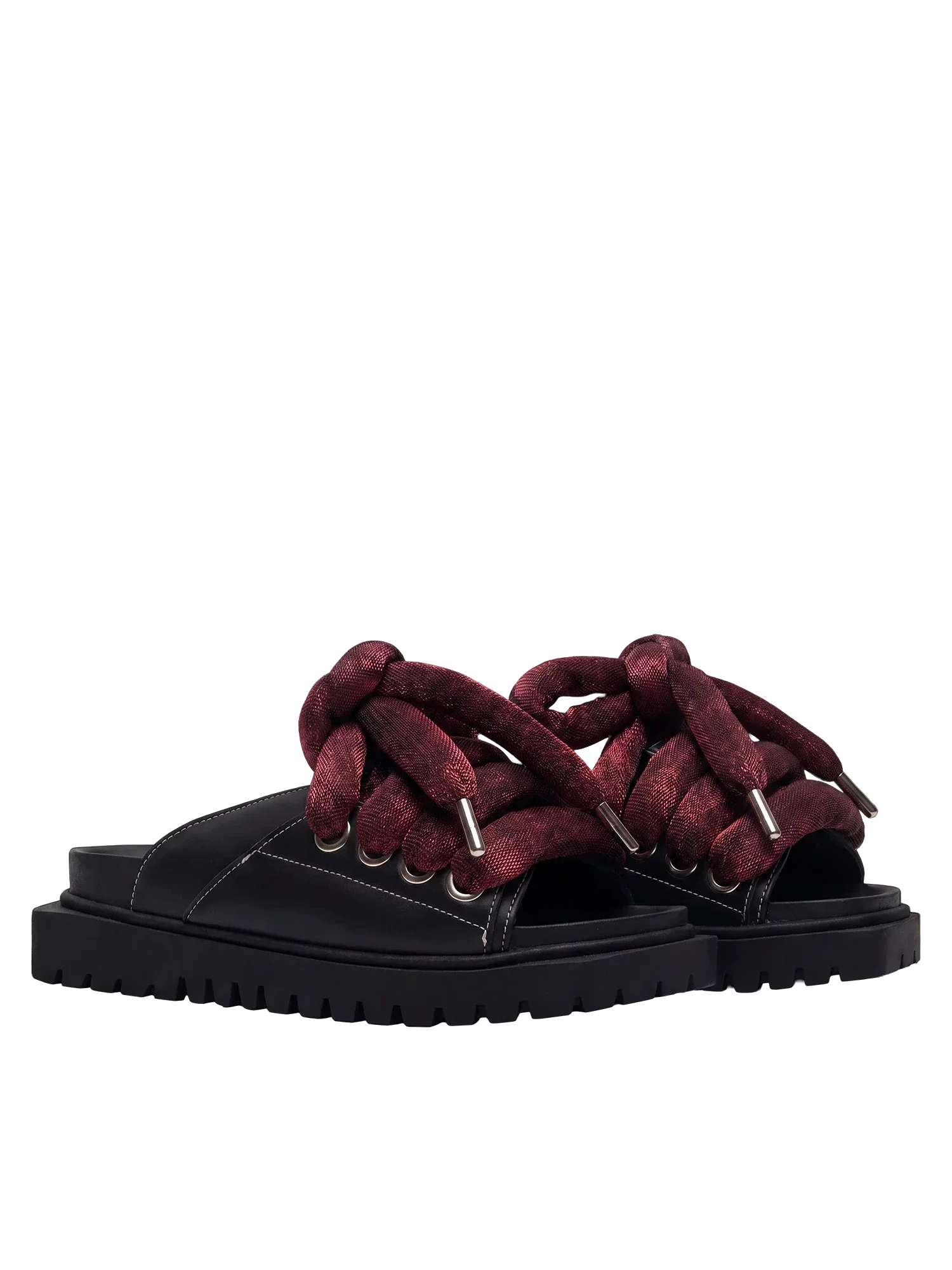 Sandale — Cuir noir — LT Bordeaux