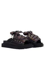 Sandale — Cuir noir — LT Multicolore