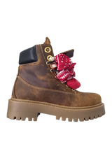 STARBOOT – Nubuck caramel et bandana