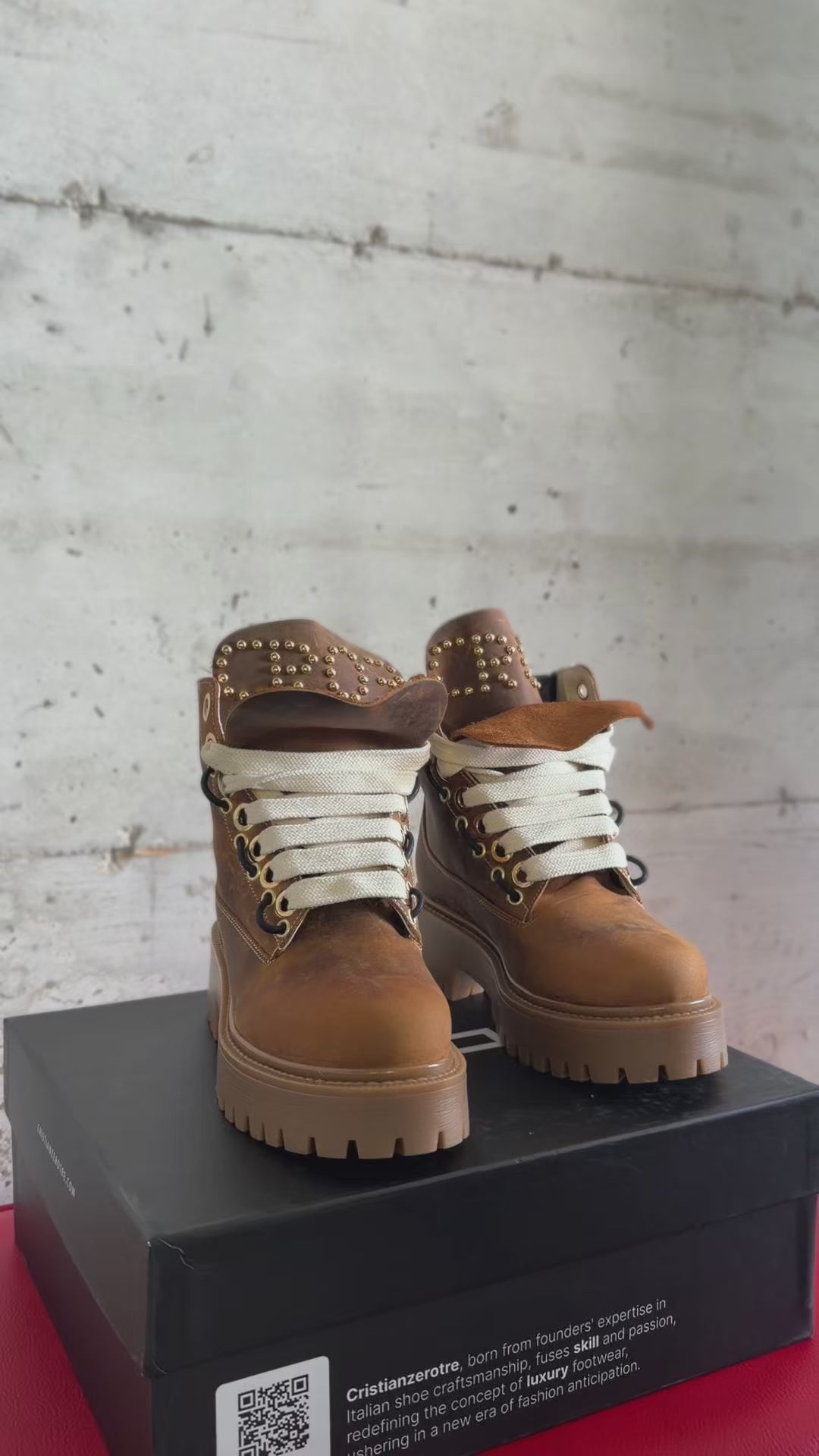 STARBOOT – Nubuck caramel et bandana