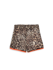 CR03 Shorts mit Leopardenprint — Orange