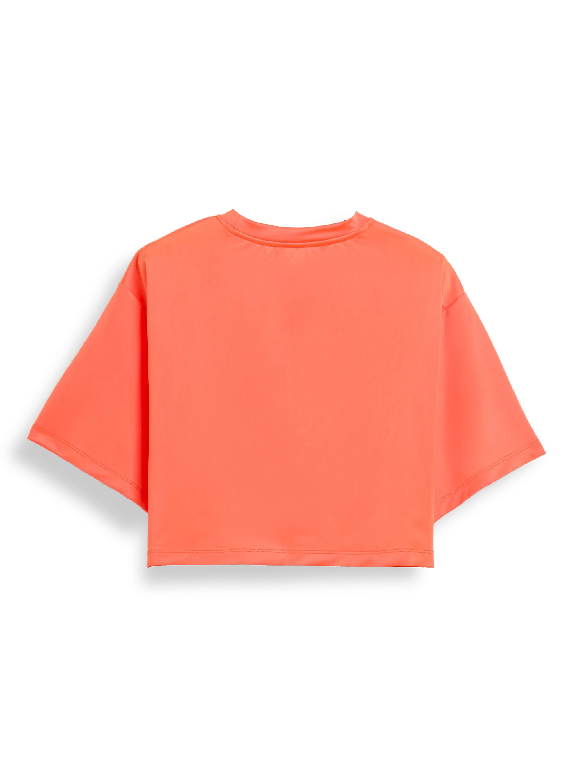 Verkürztes 03 T-Shirt mit Leopardenprint — Orange