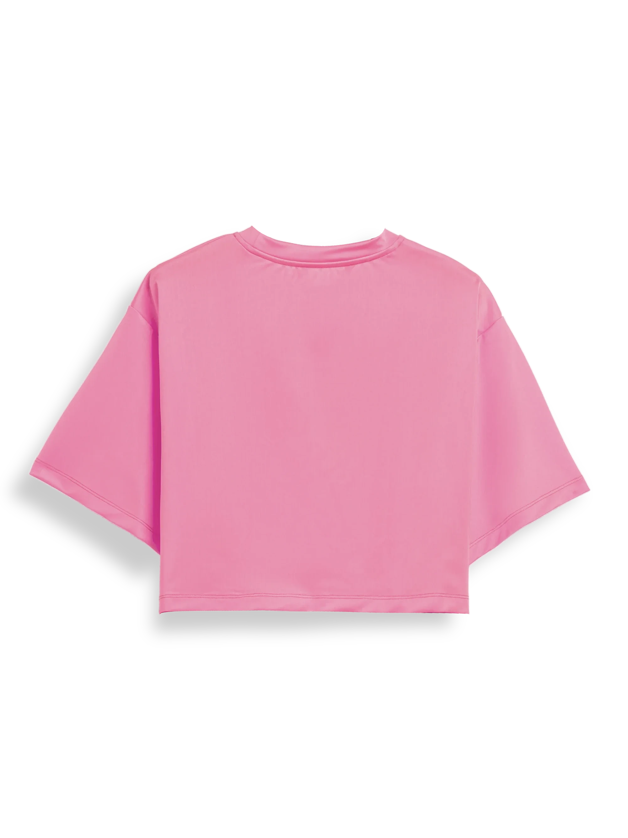 Verkürztes 03 T-Shirt mit Leopardenprint — Pink