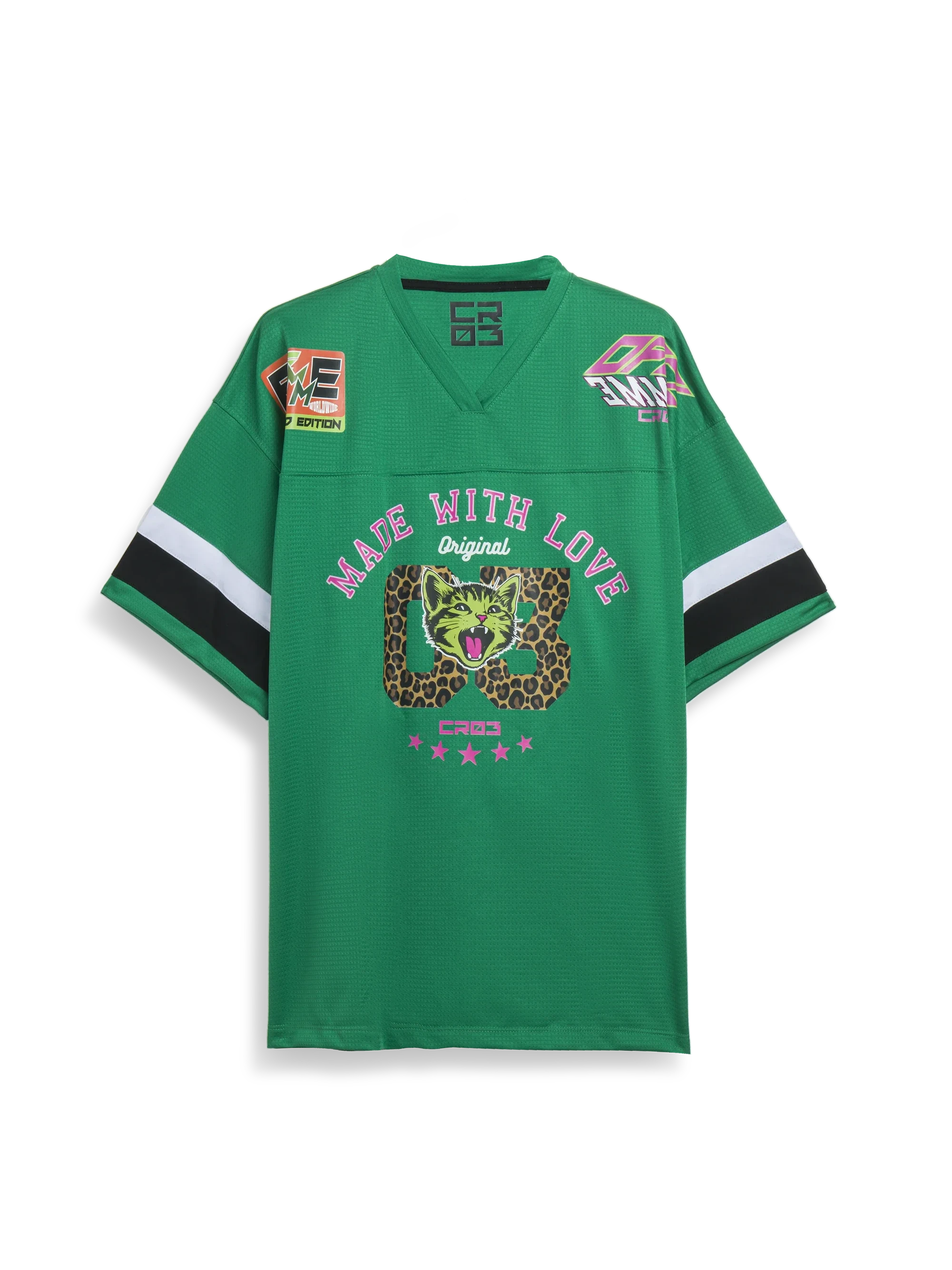T-shirt de hockey Made with Love — Vert